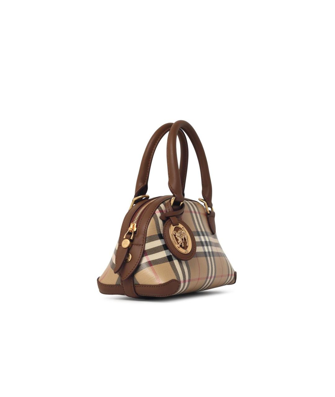 BURBERRY Бежевая сумка тоут из канвы, фото 2