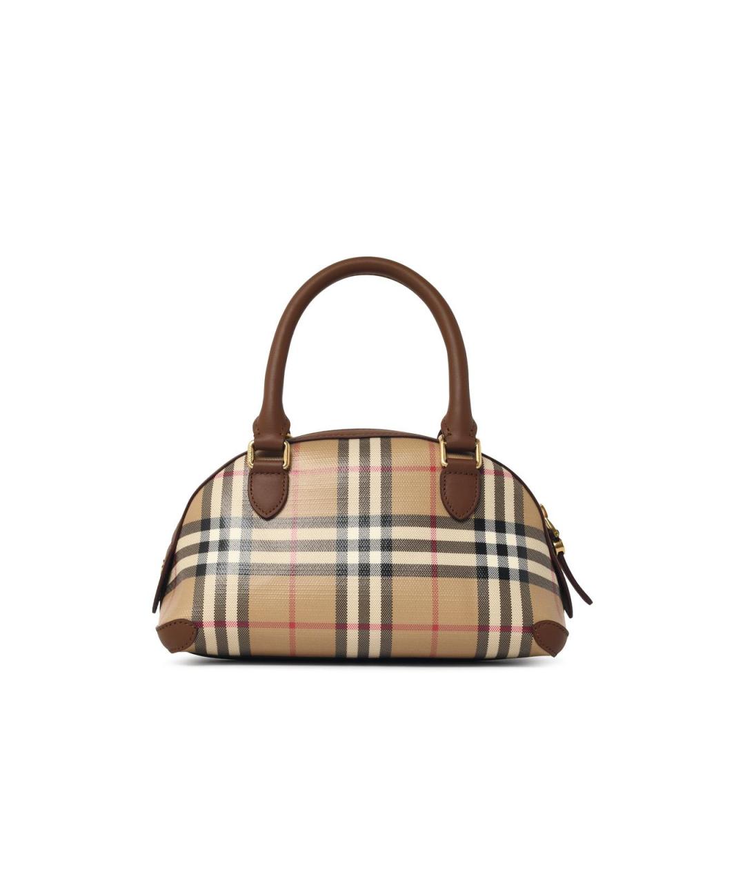 BURBERRY Бежевая сумка тоут из канвы, фото 3