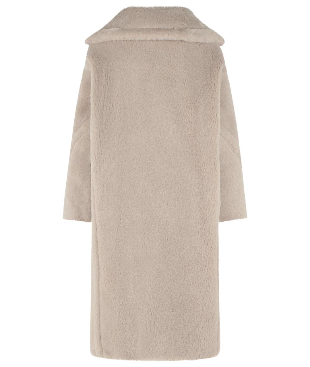 MAX MARA Бежевая шерстяная шуба, фото 3