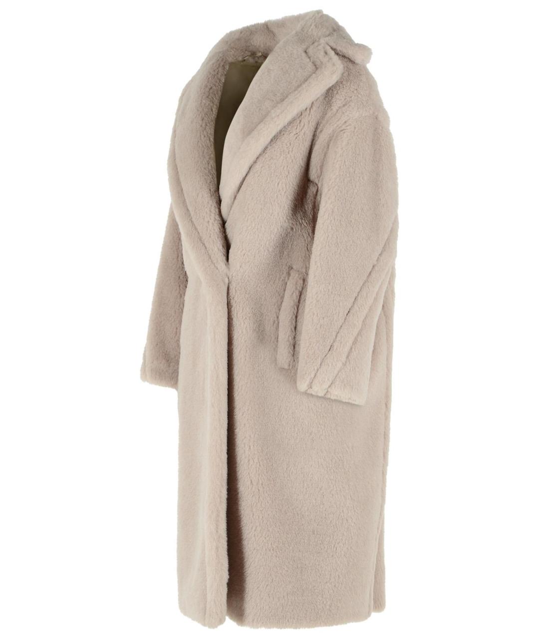 MAX MARA Бежевая шерстяная шуба, фото 2