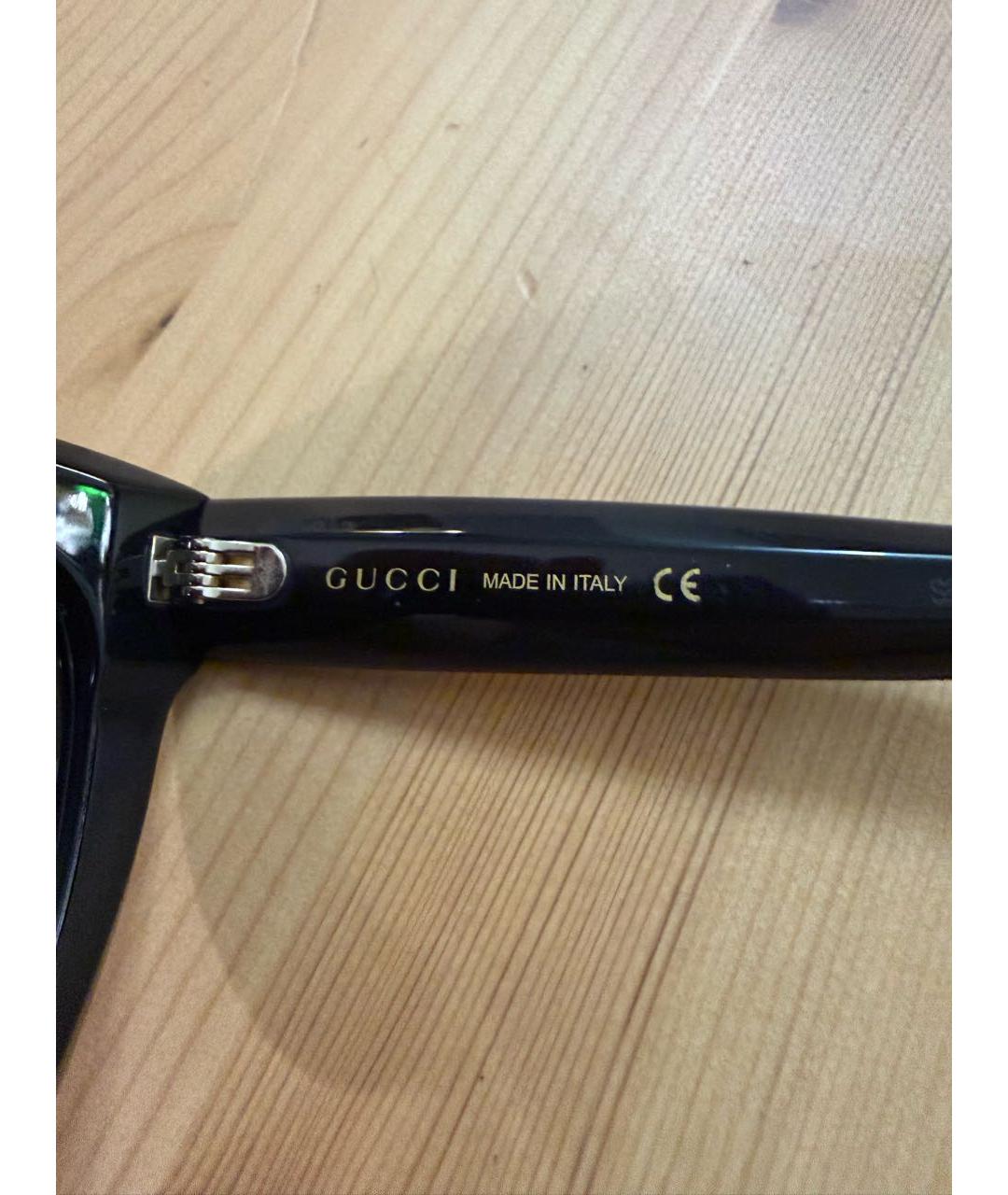 GUCCI Черные пластиковые солнцезащитные очки, фото 6