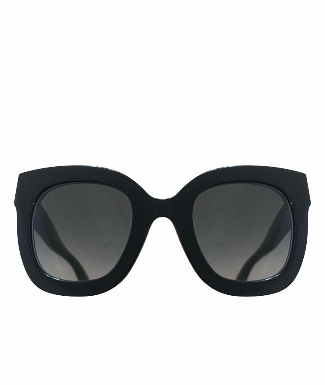 GUCCI Черные пластиковые солнцезащитные очки, фото 1