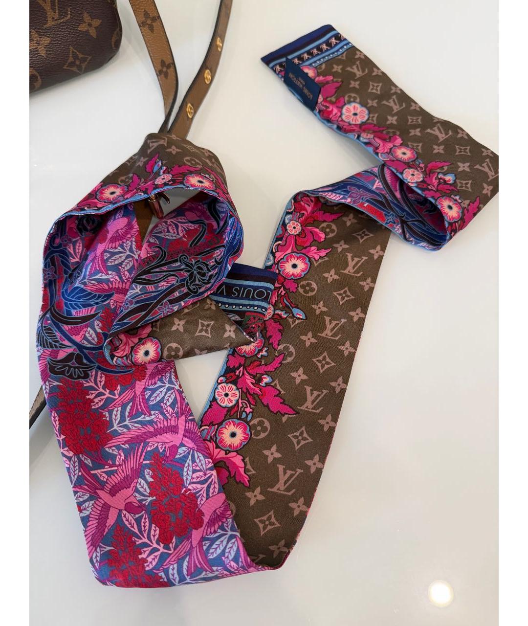 LOUIS VUITTON Коричневая сумка через плечо из канвы, фото 5