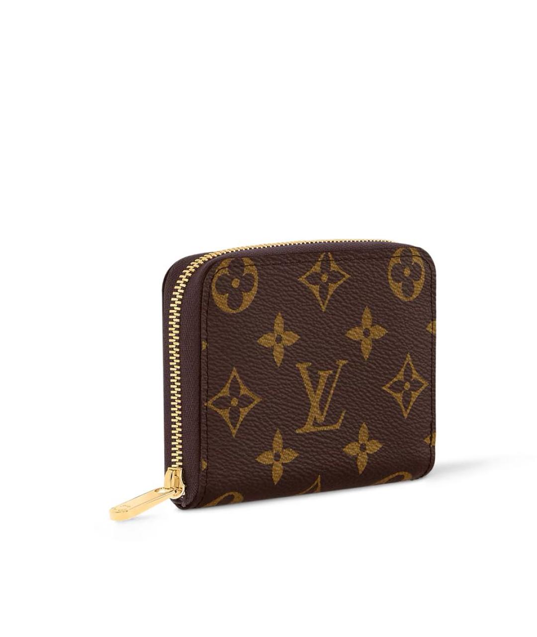 LOUIS VUITTON Коричневый кожаный кошелек, фото 2