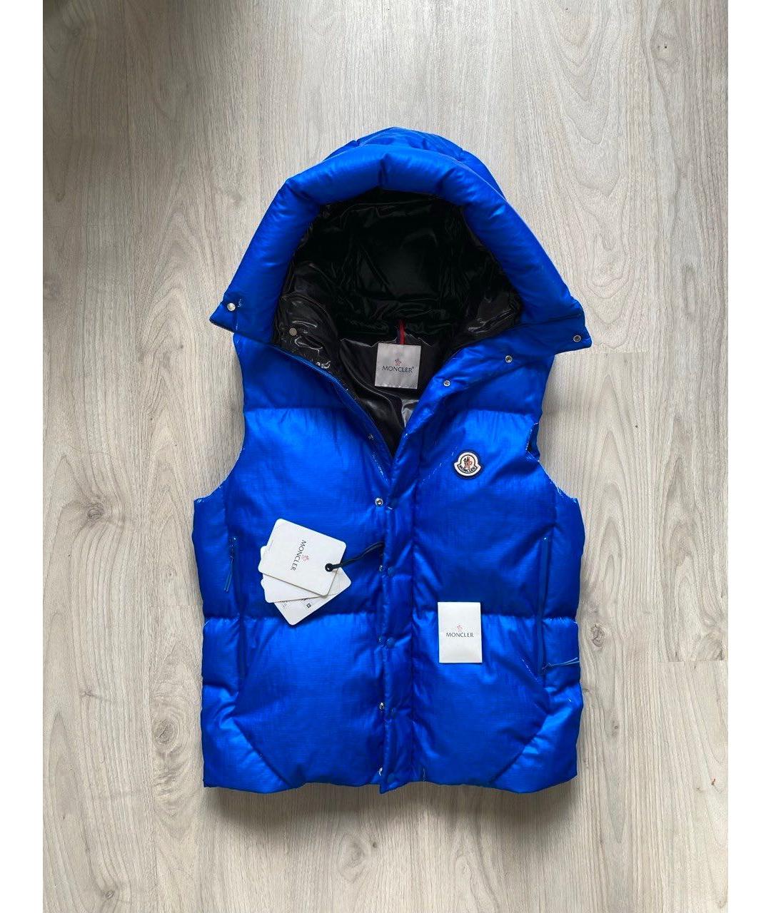MONCLER Синий жилет, фото 9