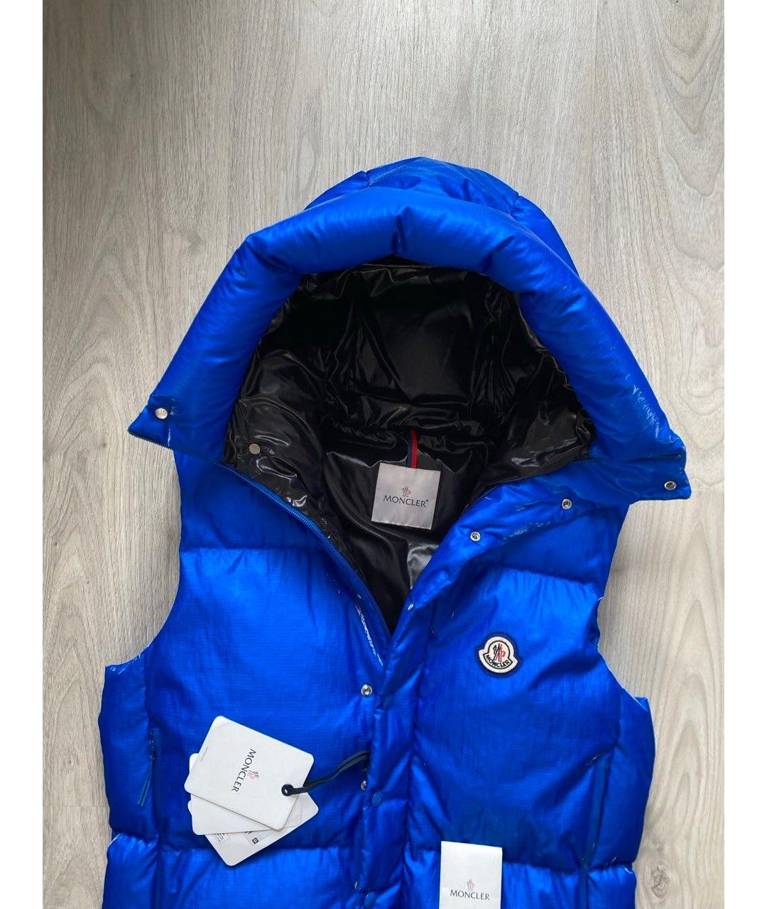 MONCLER Синий жилет, фото 2