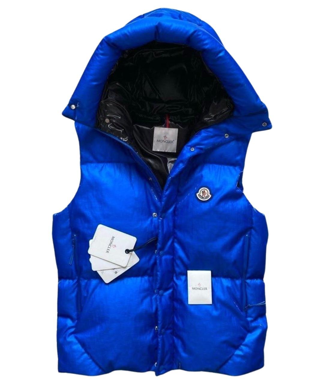 MONCLER Синий жилет, фото 1