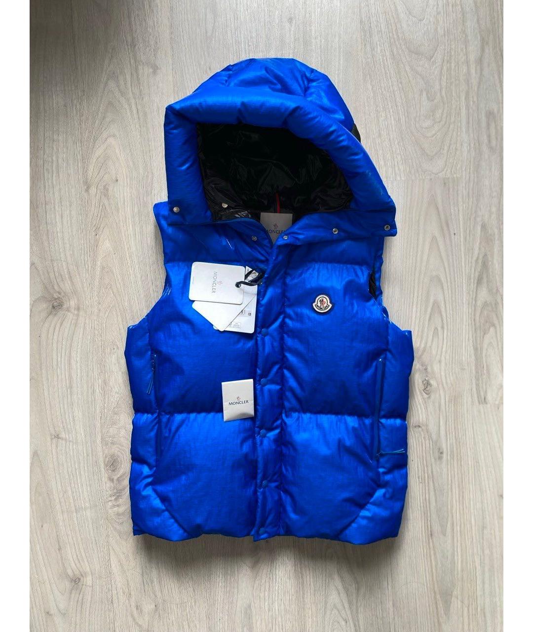 MONCLER Синий жилет, фото 3