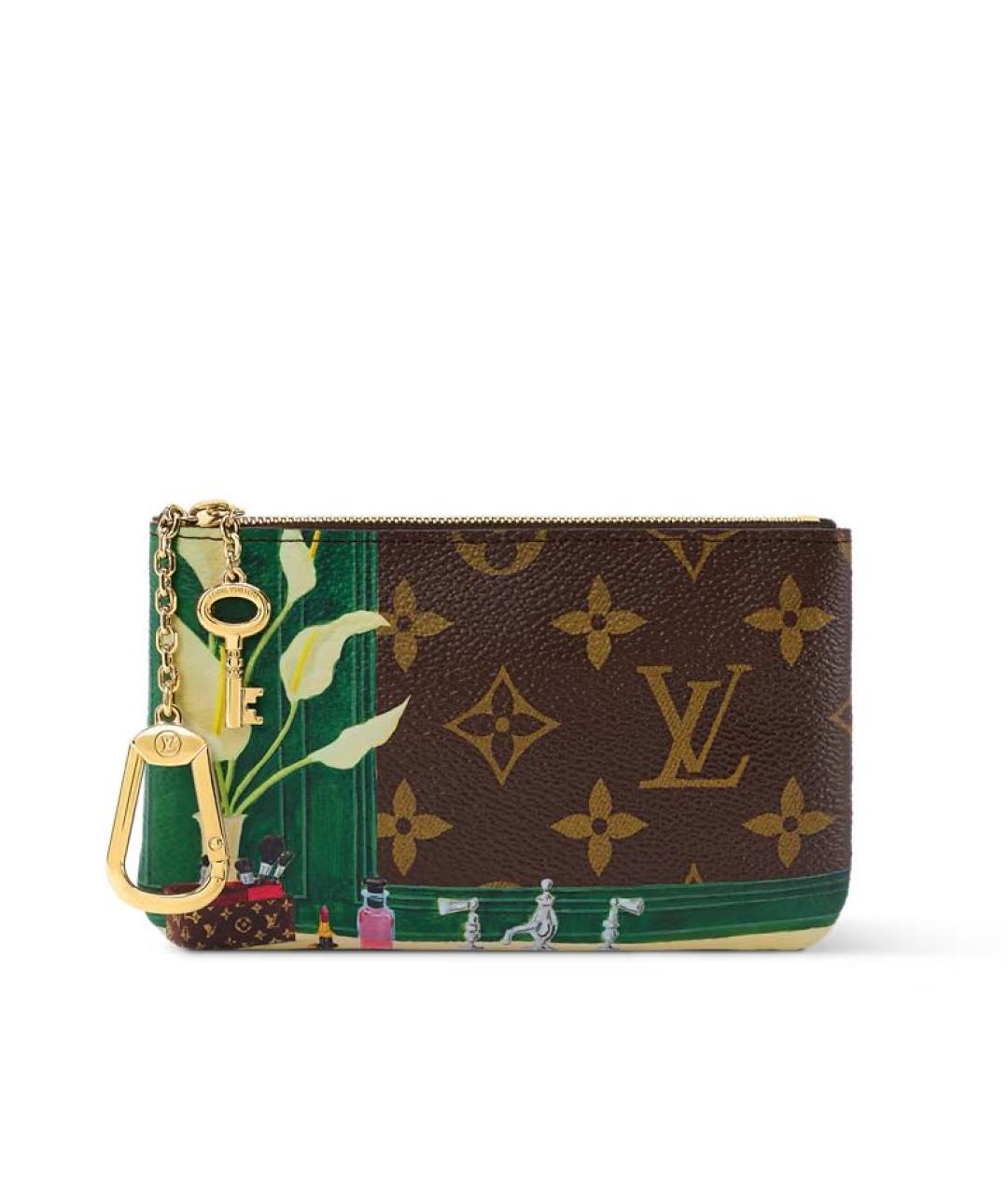 LOUIS VUITTON Коричневый кожаный кардхолдер, фото 6