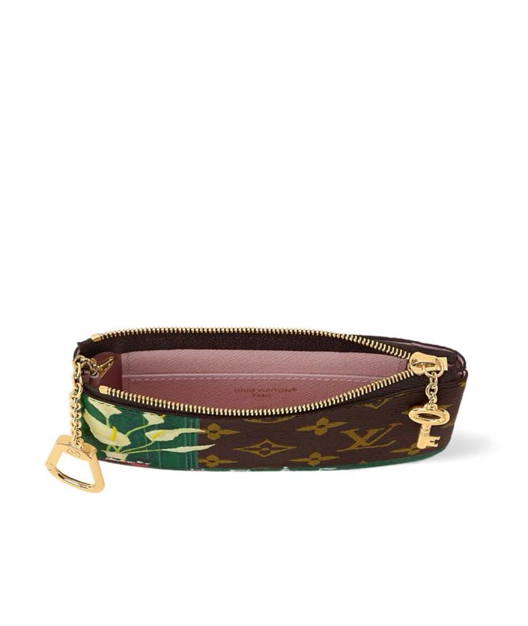 LOUIS VUITTON Коричневый кожаный кардхолдер, фото 3