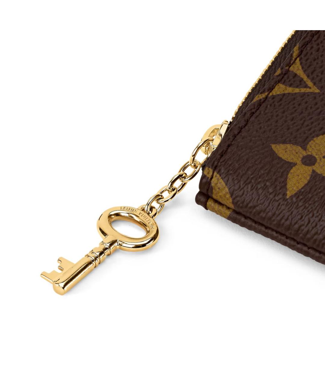 LOUIS VUITTON Коричневый кожаный кардхолдер, фото 4