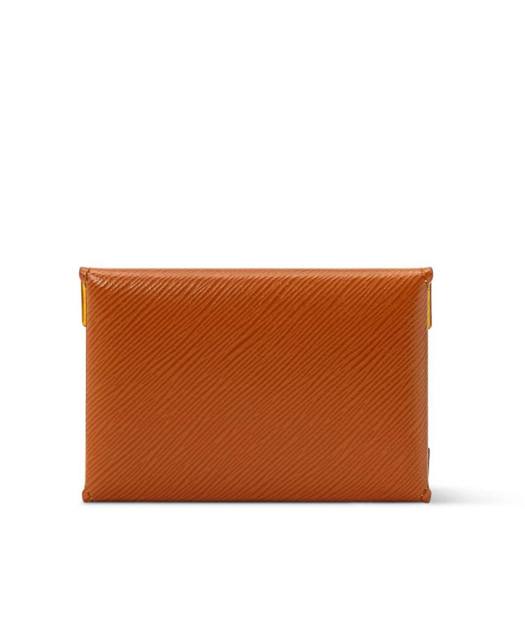 LOUIS VUITTON Коричневый кожаный кардхолдер, фото 4