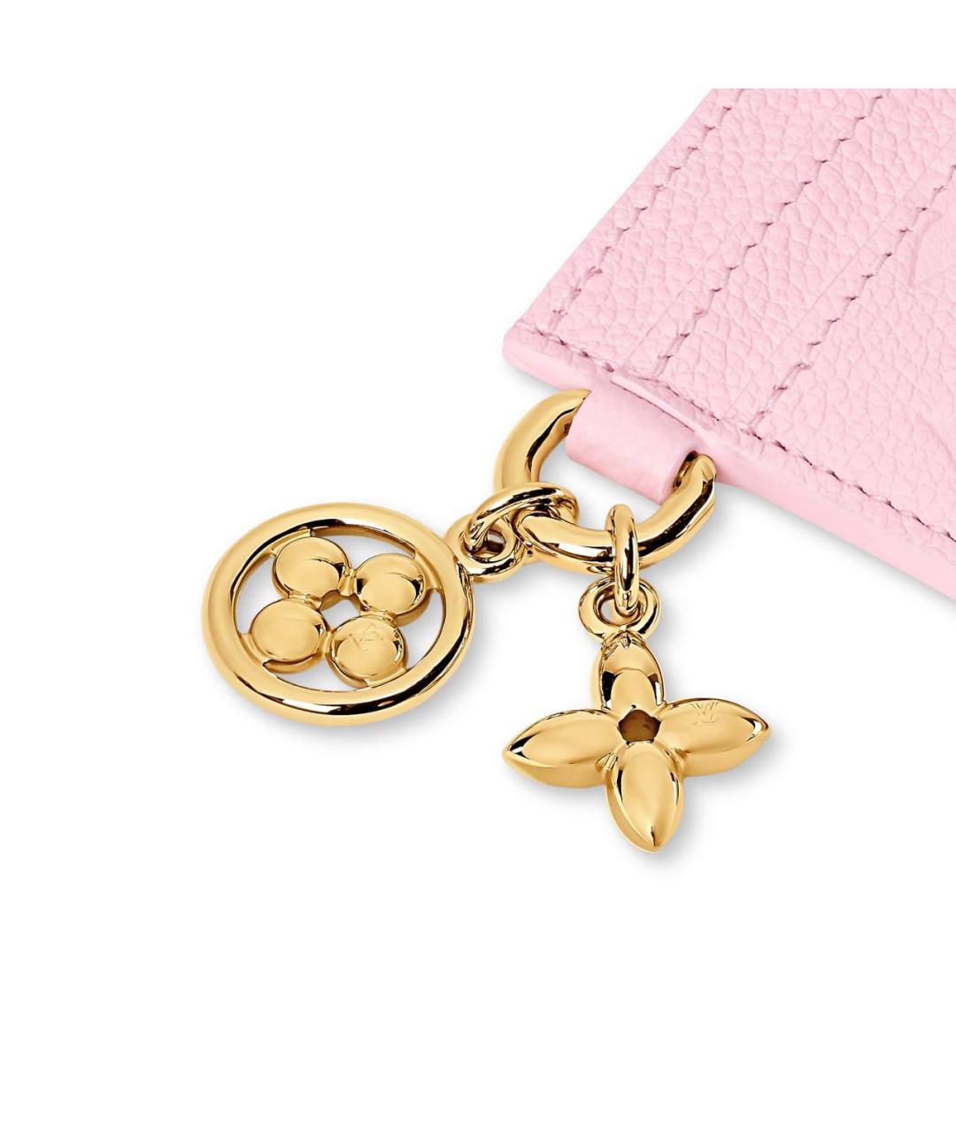 LOUIS VUITTON Розовый кожаный кардхолдер, фото 4