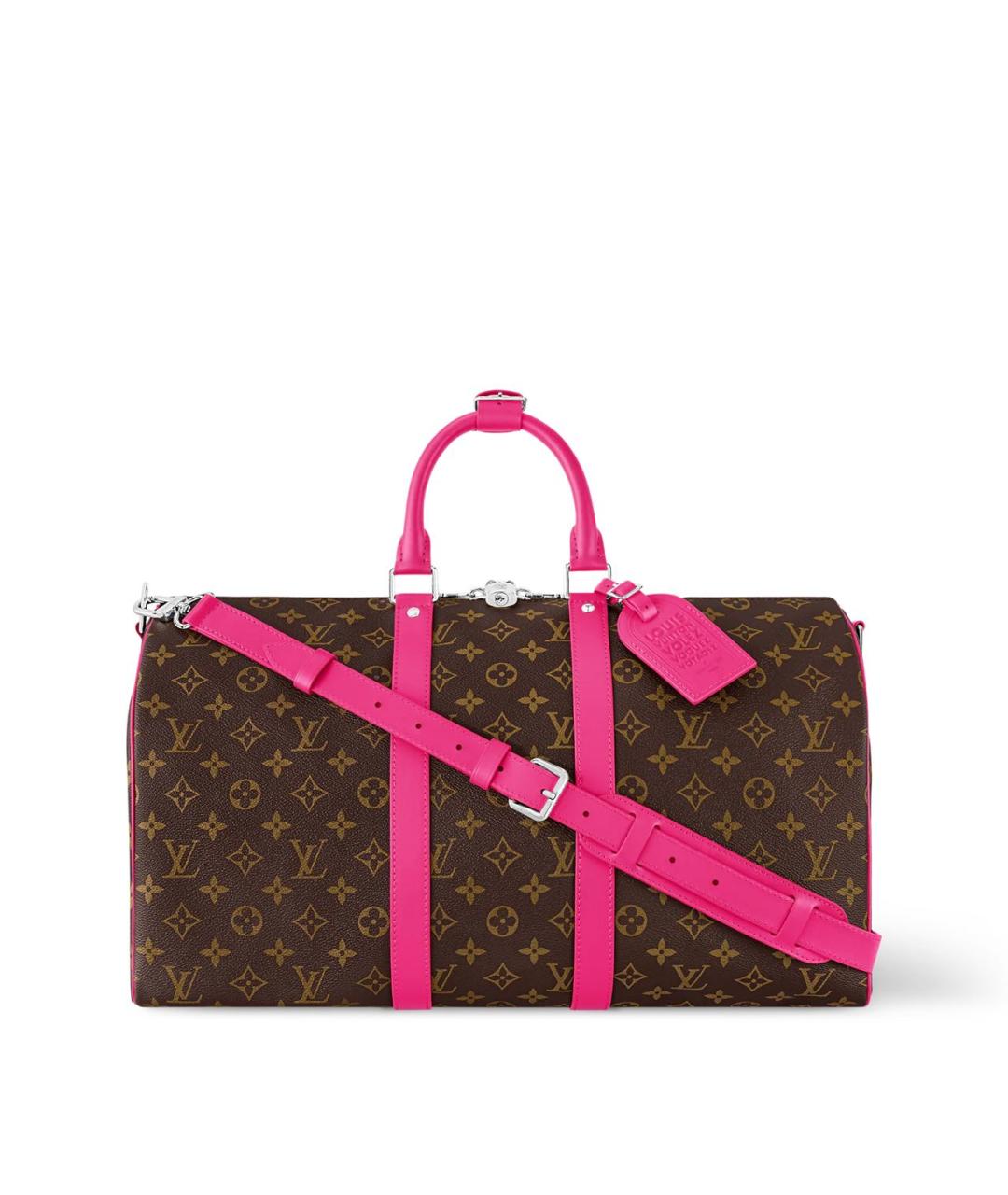 LOUIS VUITTON Коричневая дорожная/спортивная сумка из канвы, фото 4