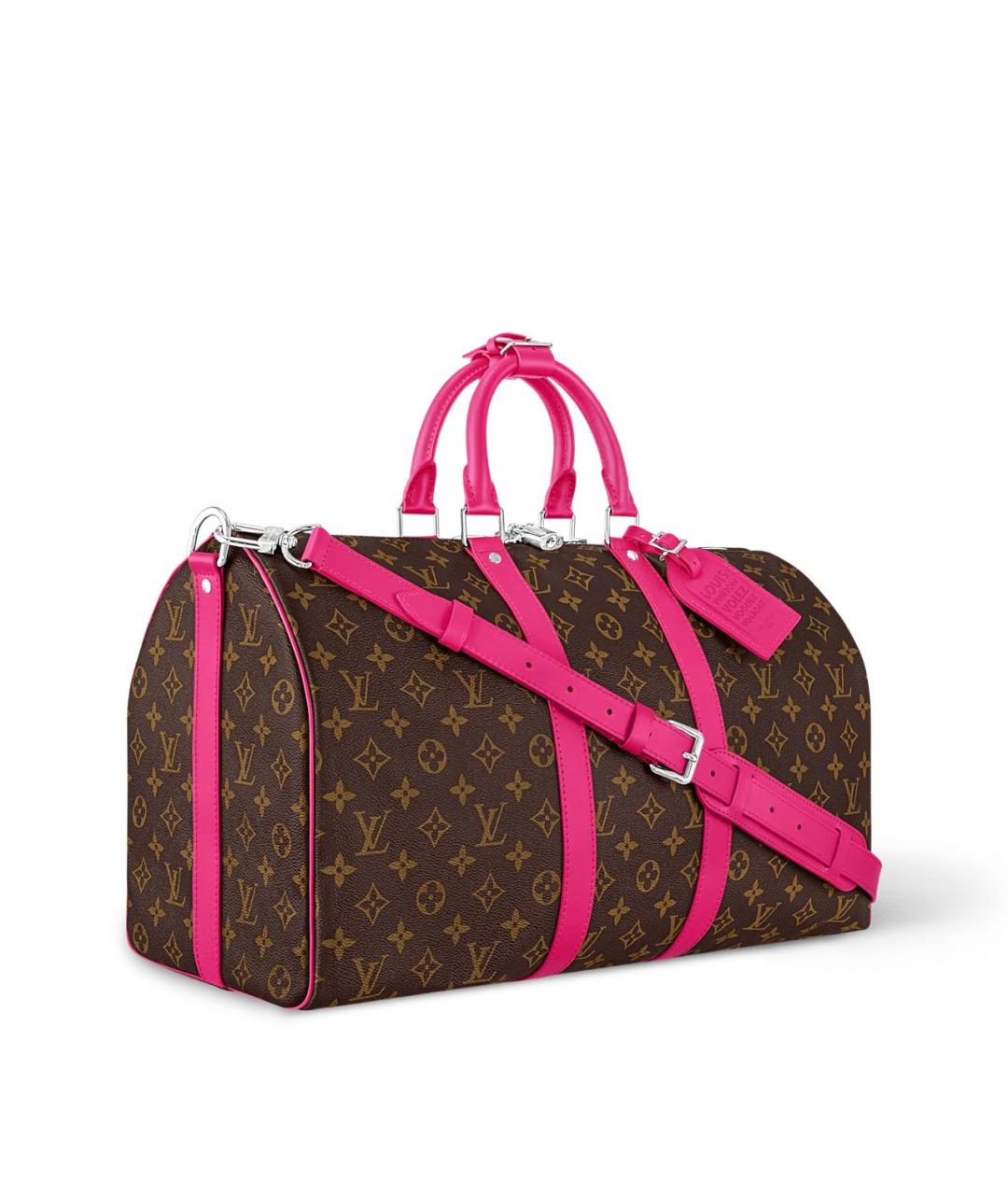 LOUIS VUITTON Коричневая дорожная/спортивная сумка из канвы, фото 2