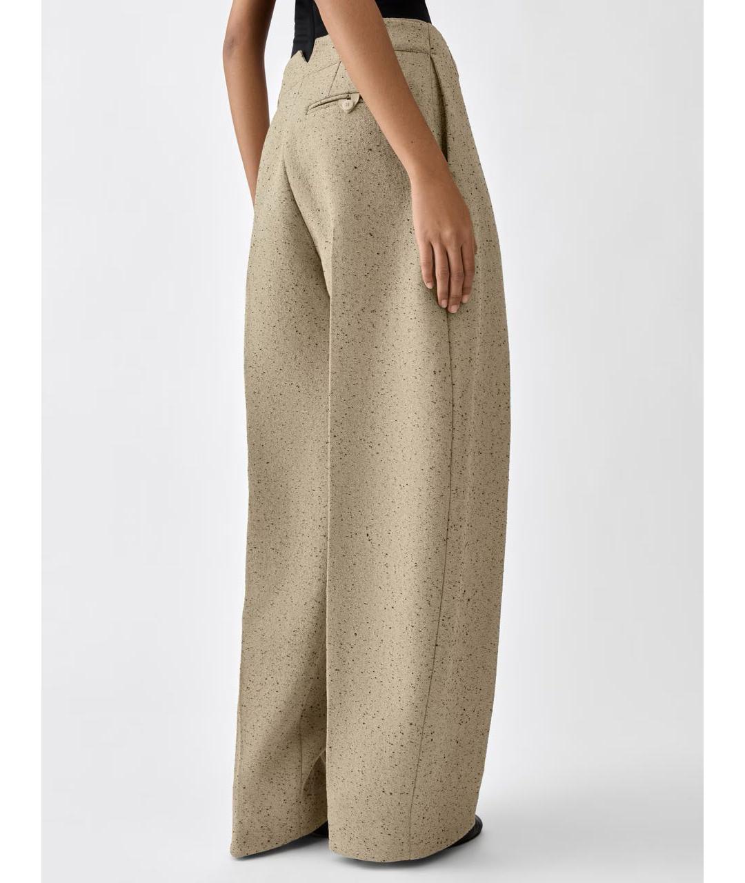 JACQUEMUS Бежевые брюки широкие, фото 4