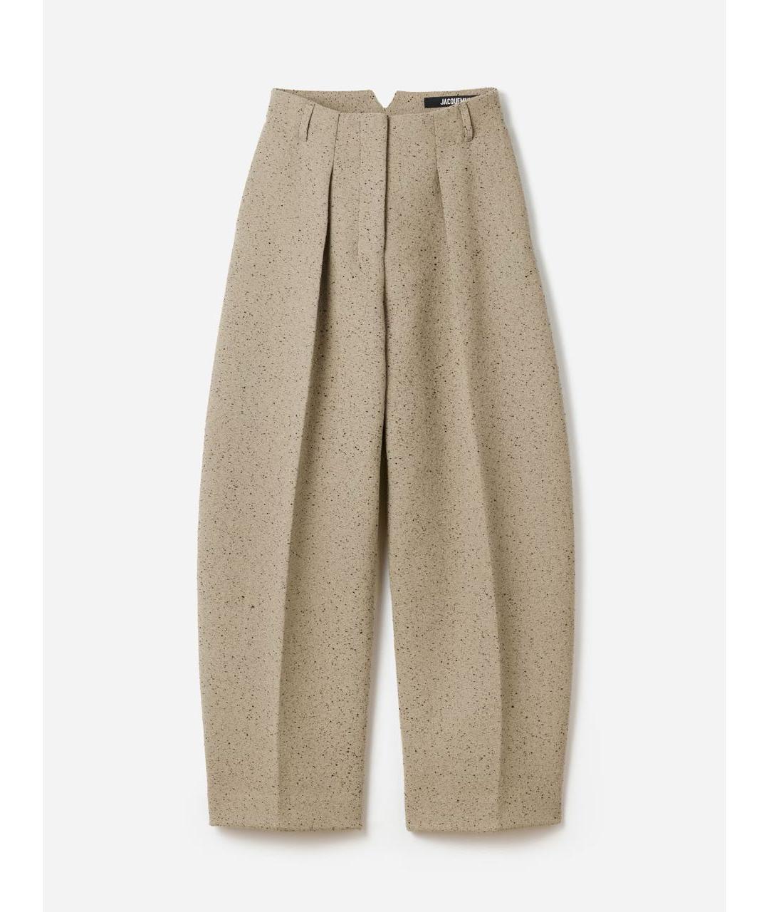 JACQUEMUS Бежевые брюки широкие, фото 6