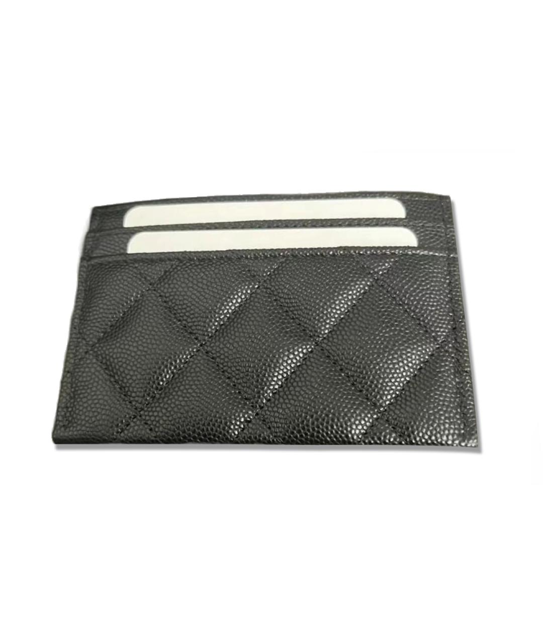 CHANEL Черный кожаный кардхолдер, фото 4