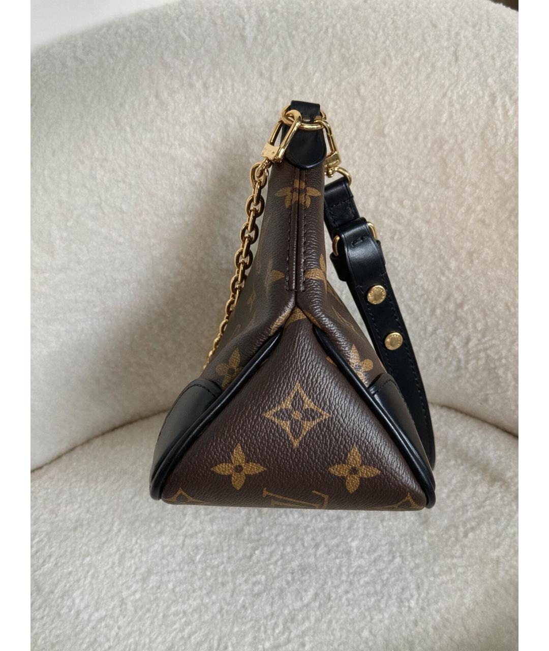 LOUIS VUITTON Коричневая кожаная сумка тоут, фото 4