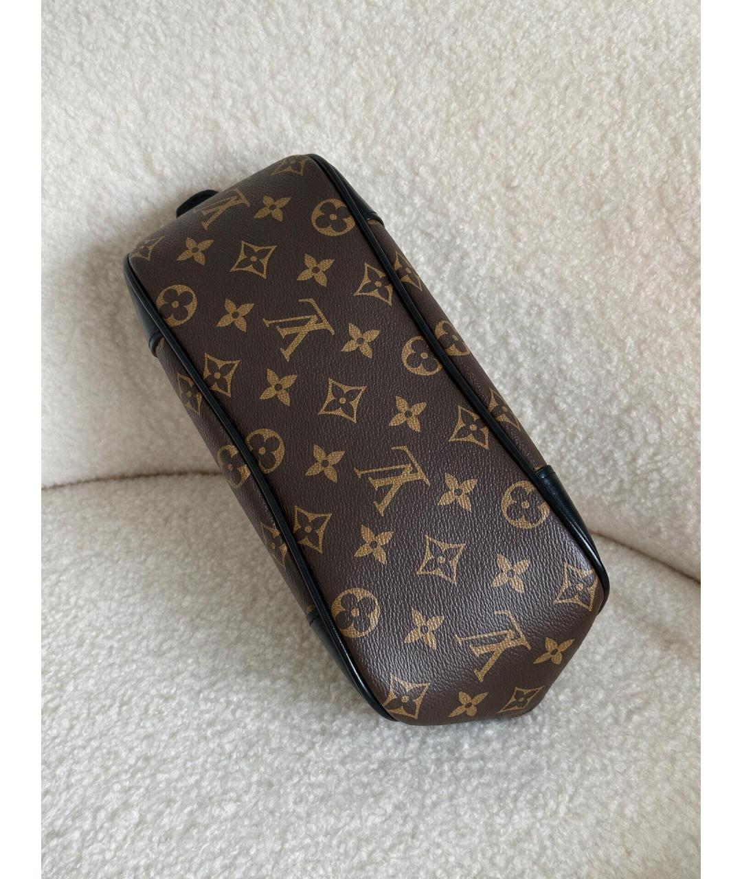 LOUIS VUITTON Коричневая кожаная сумка тоут, фото 6