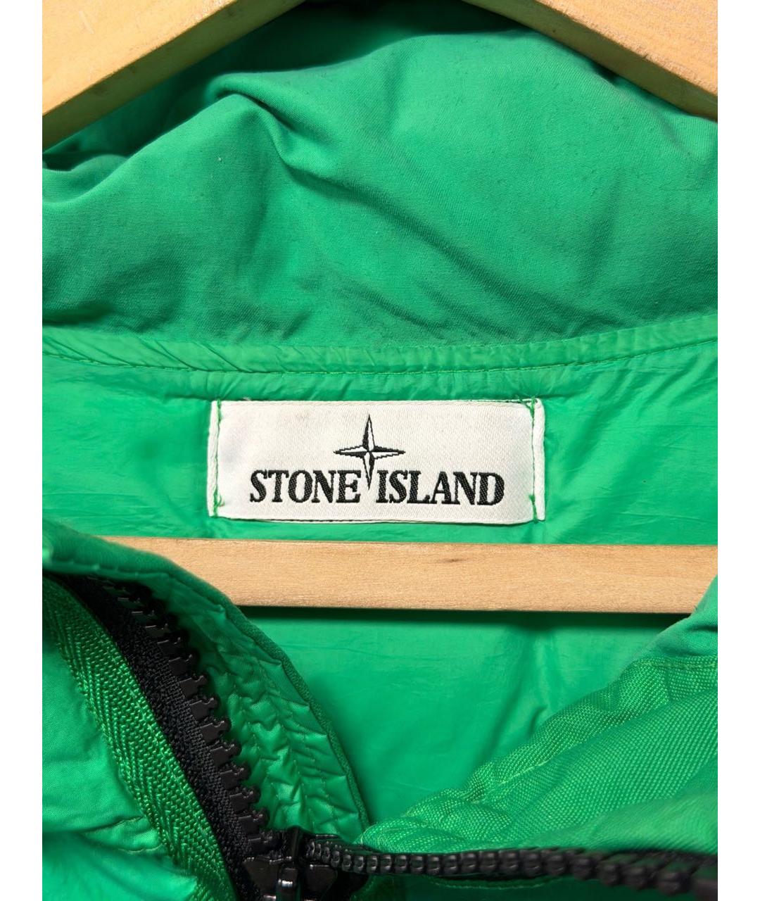 STONE ISLAND Зеленый пуховик, фото 6