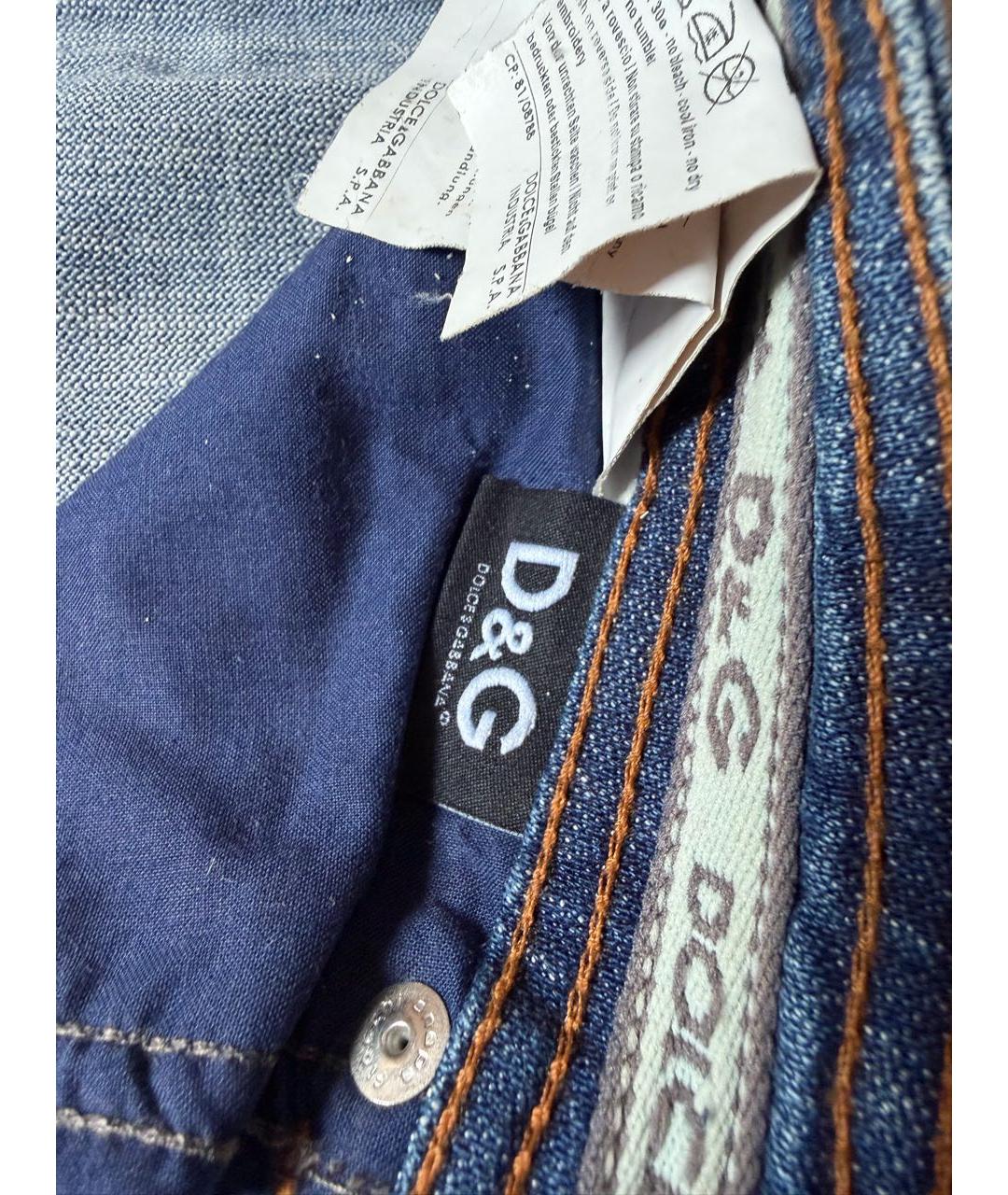 DOLCE&GABBANA Синие деним бриджи, фото 6