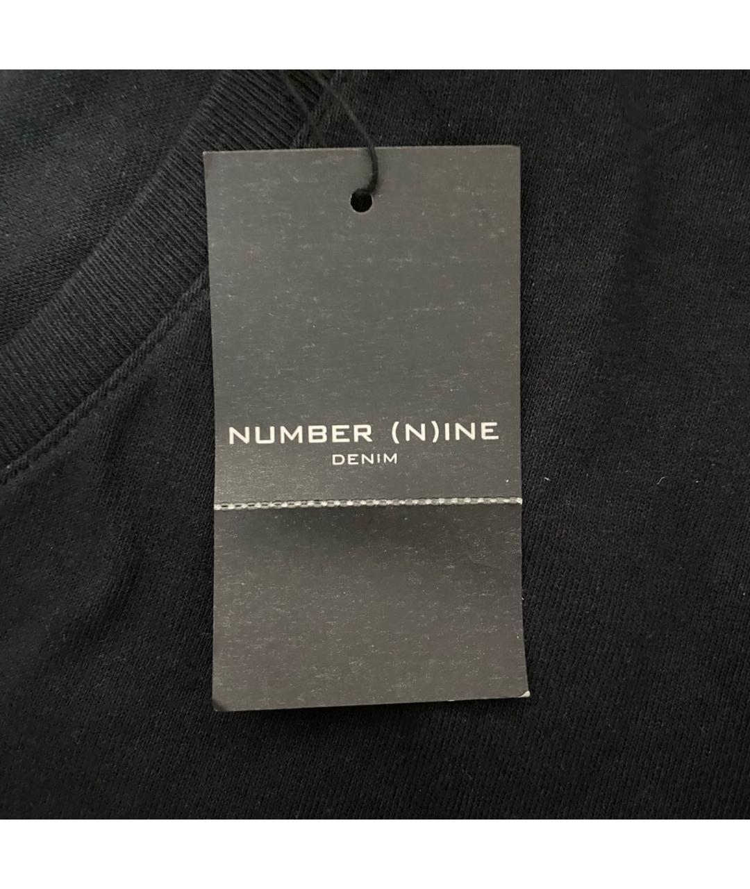NUMBER (N)INE Черная хлопковая футболка, фото 8