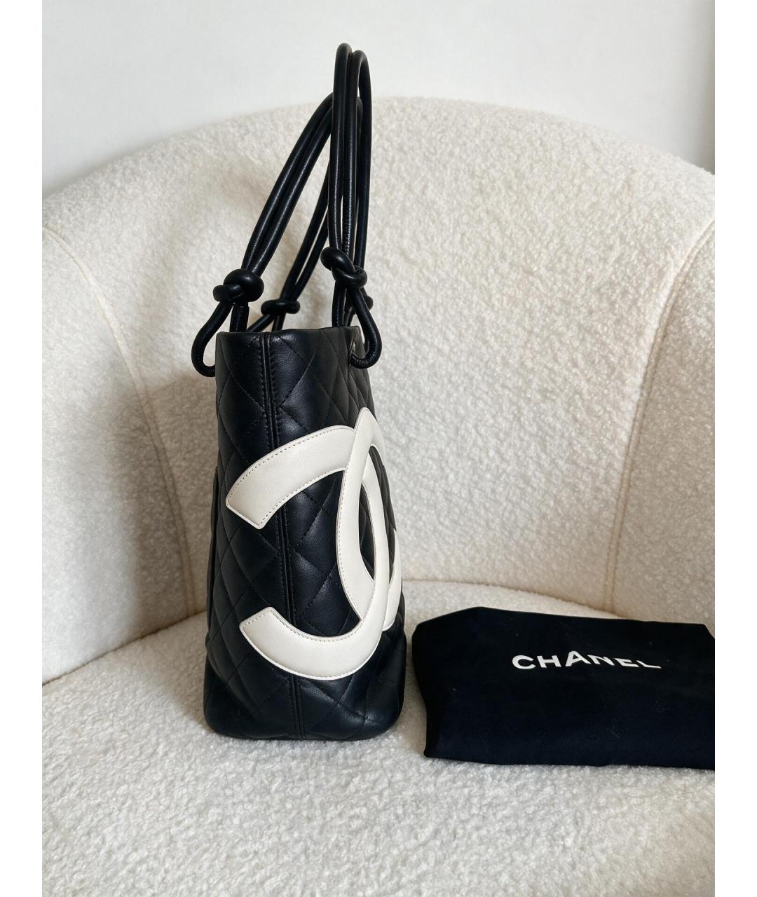 CHANEL Черная сумка тоут из канвы, фото 2