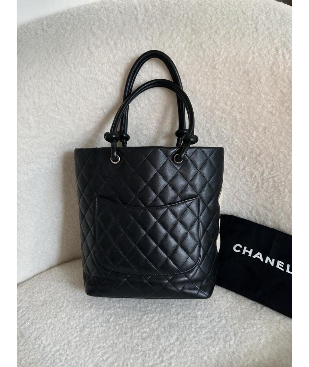 CHANEL Черная сумка тоут из канвы, фото 3