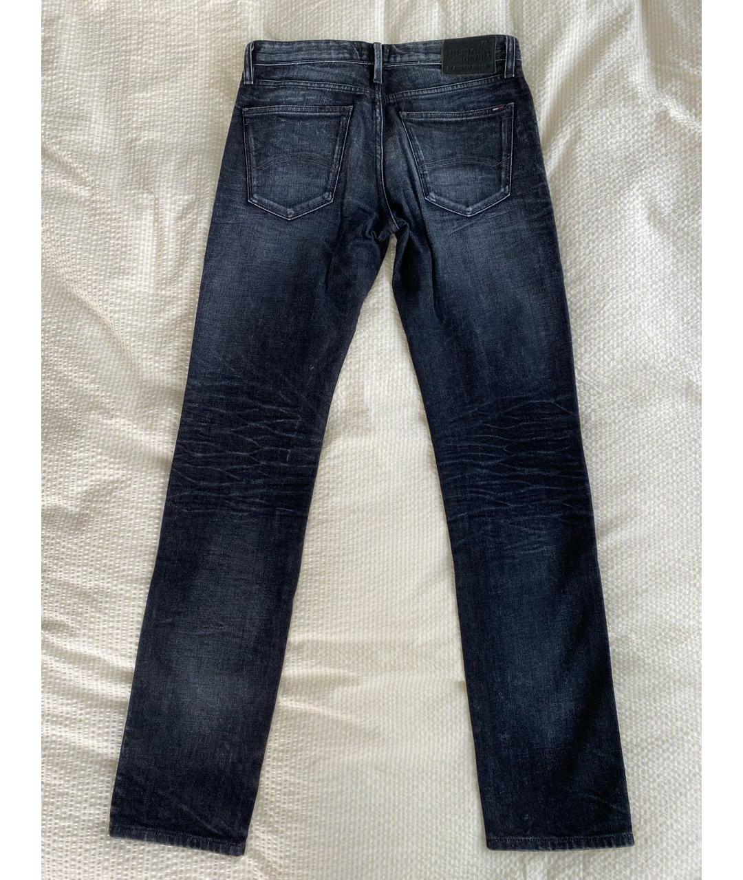 HILFIGER COLLECTION Антрацитовые хлопко-эластановые джинсы скинни, фото 2