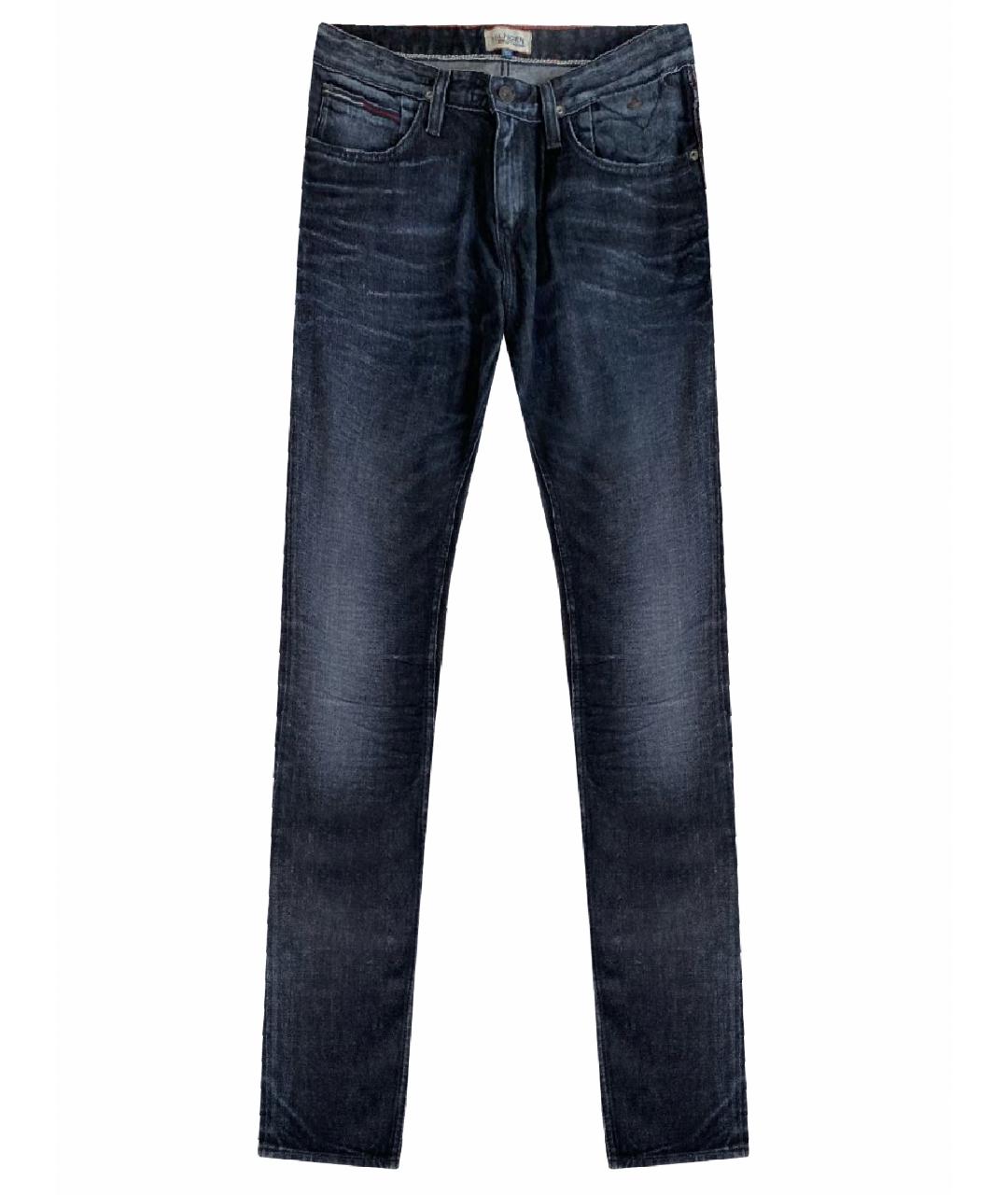 HILFIGER COLLECTION Антрацитовые хлопко-эластановые джинсы скинни, фото 1