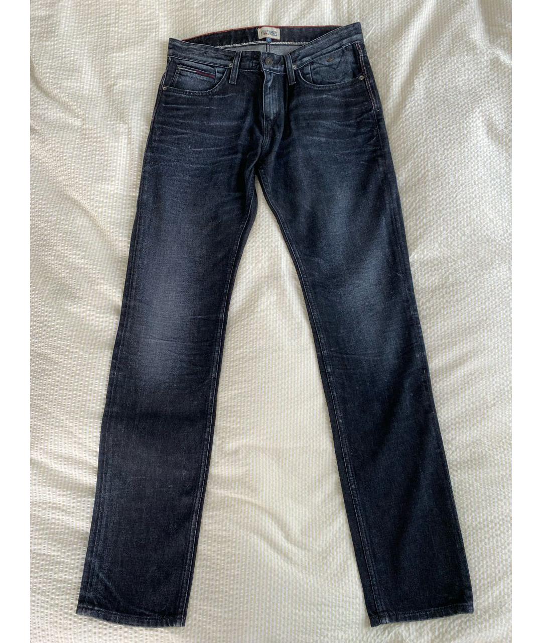 HILFIGER COLLECTION Антрацитовые хлопко-эластановые джинсы скинни, фото 5