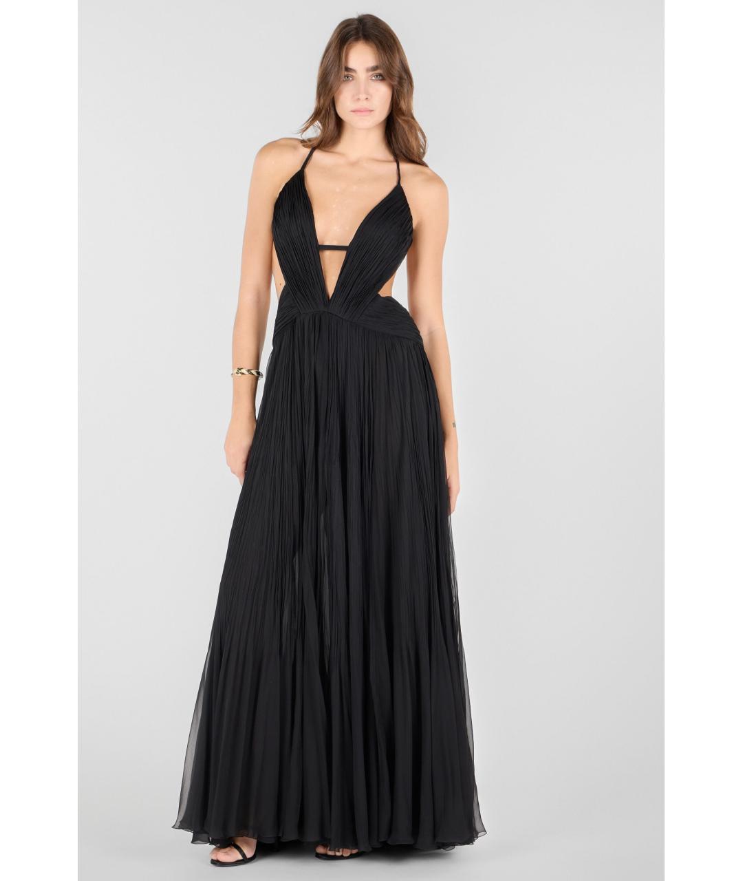 ROBERTO CAVALLI Черное шелковое коктейльное платье, фото 3