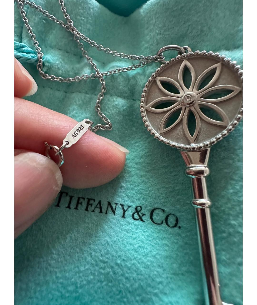 TIFFANY&CO Серебряная серебряная подвеска, фото 4
