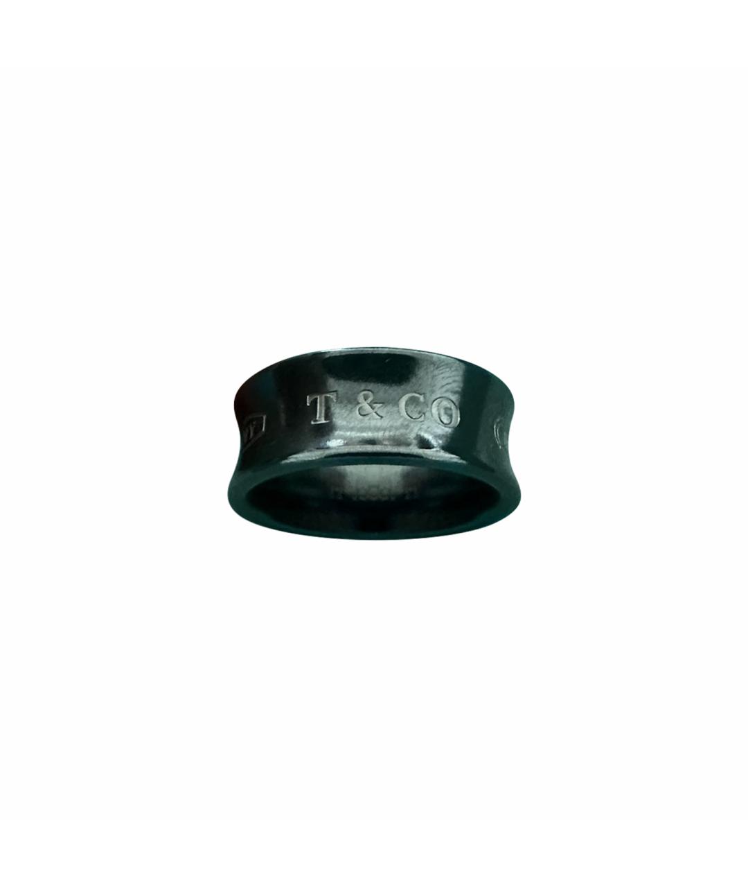 TIFFANY&CO Черное металлическое кольцо, фото 1