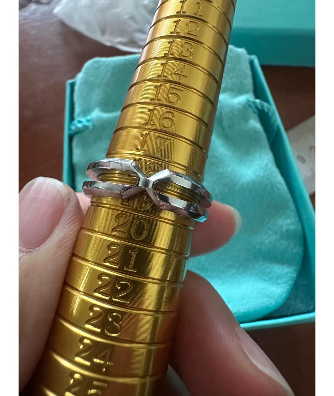 TIFFANY&CO Серебряное металлическое кольцо, фото 8