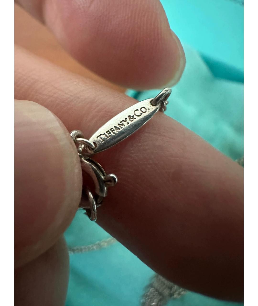 TIFFANY&CO Белая серебряная подвеска, фото 7