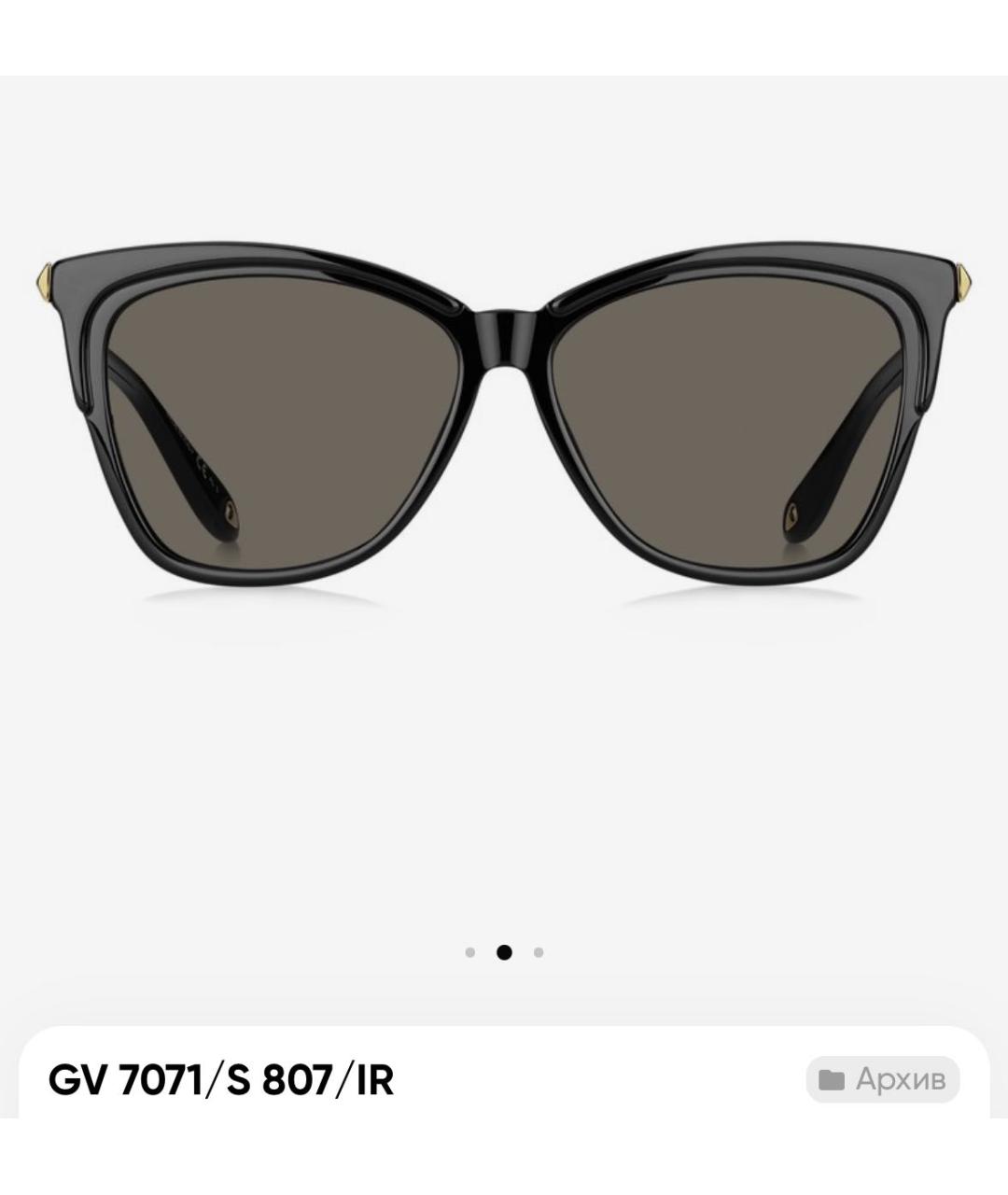 GIVENCHY Черные пластиковые солнцезащитные очки, фото 4