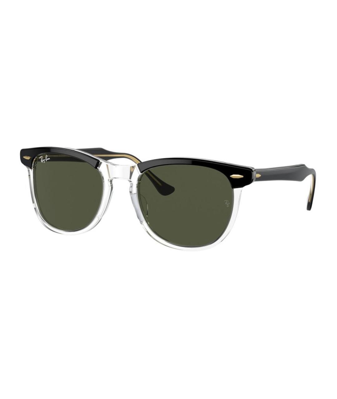 RAY BAN Черные пластиковые солнцезащитные очки, фото 1