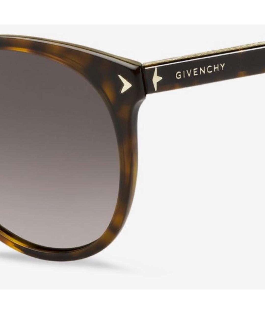 GIVENCHY Коричневые пластиковые солнцезащитные очки, фото 7