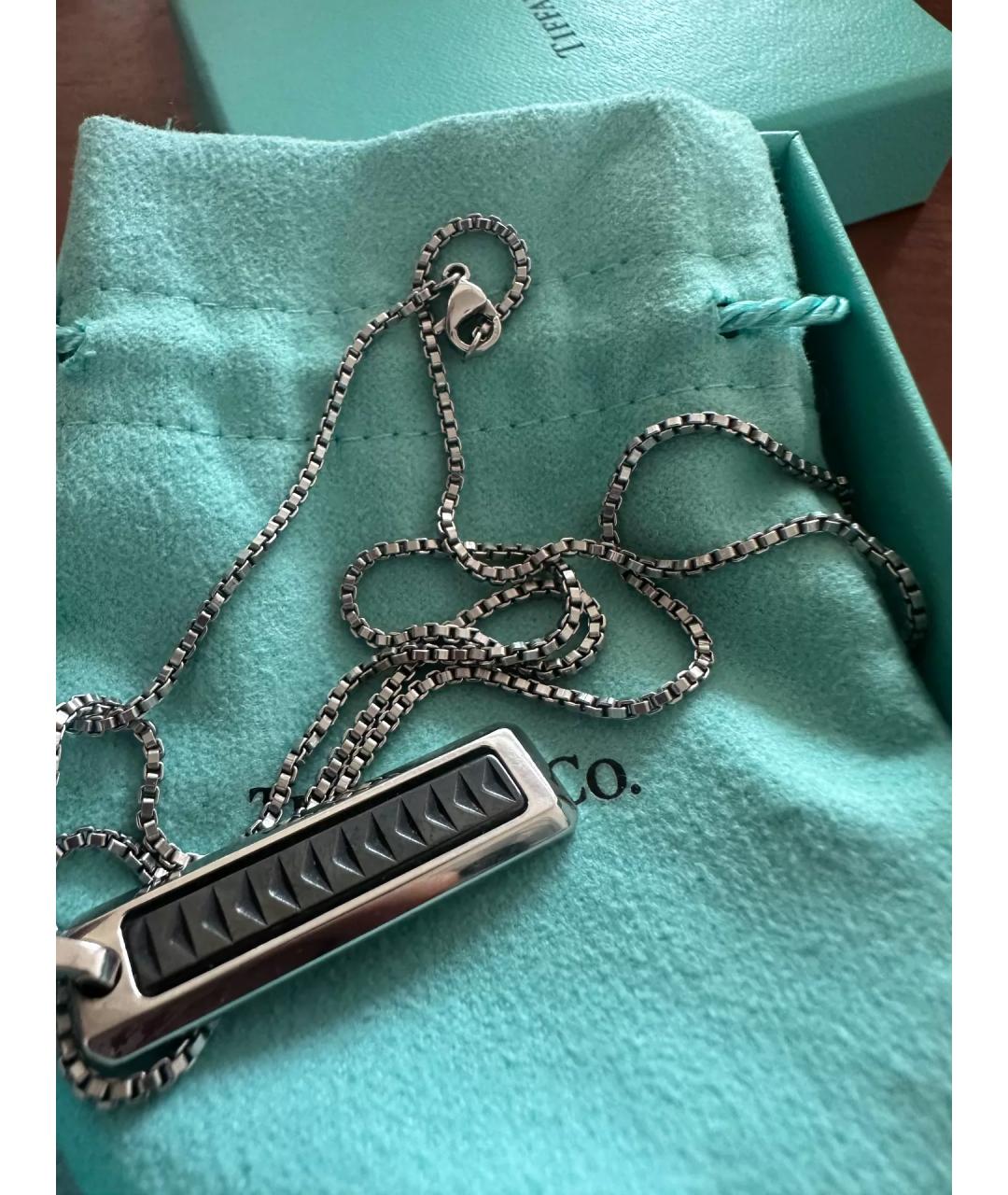 TIFFANY&CO Черная металлическая подвеска, фото 7