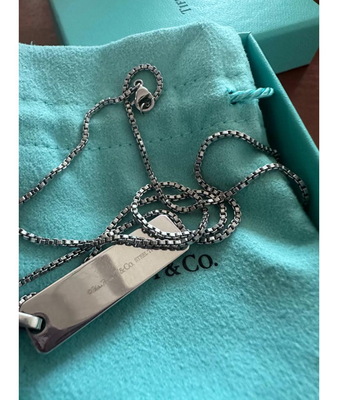TIFFANY&CO Черная металлическая подвеска, фото 6