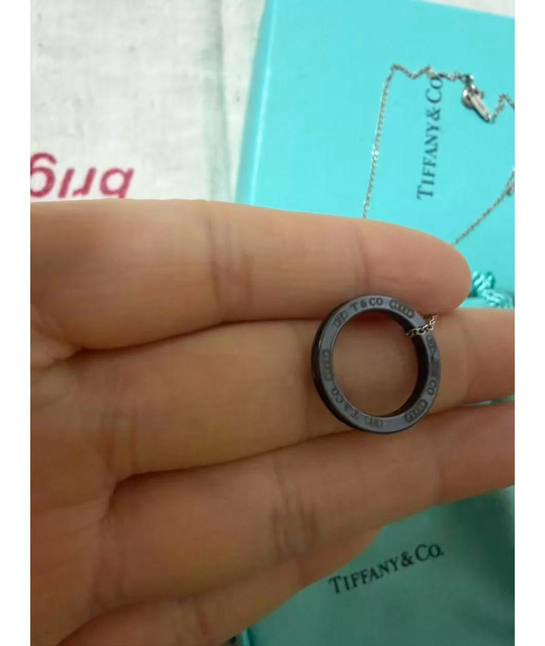 TIFFANY&CO Черная серебряная подвеска, фото 3