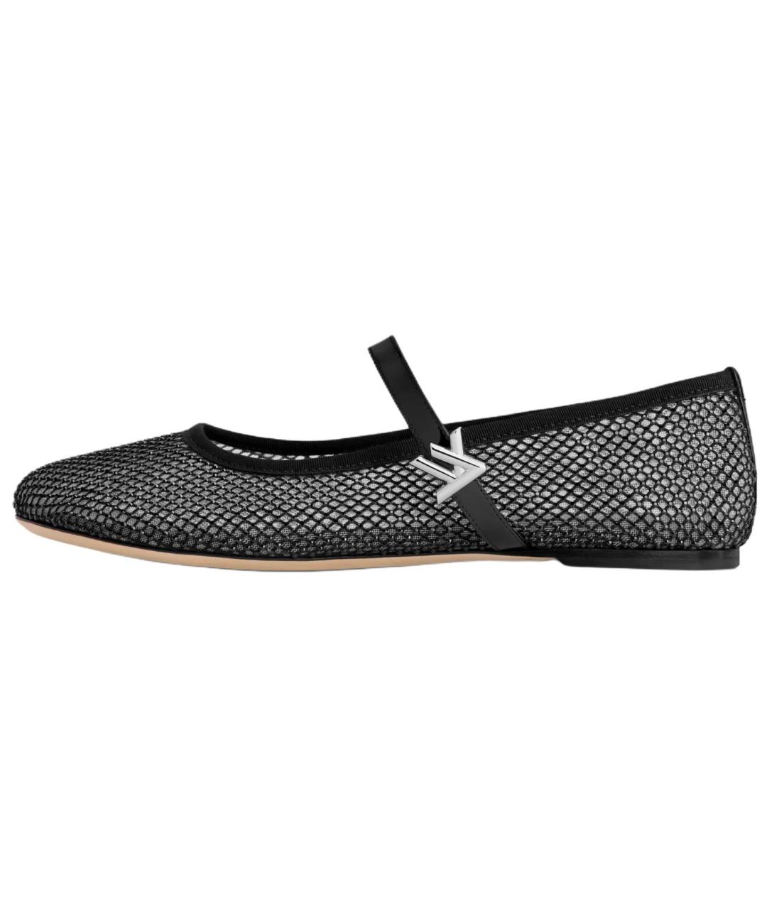 LOUIS VUITTON Черные балетки, фото 2