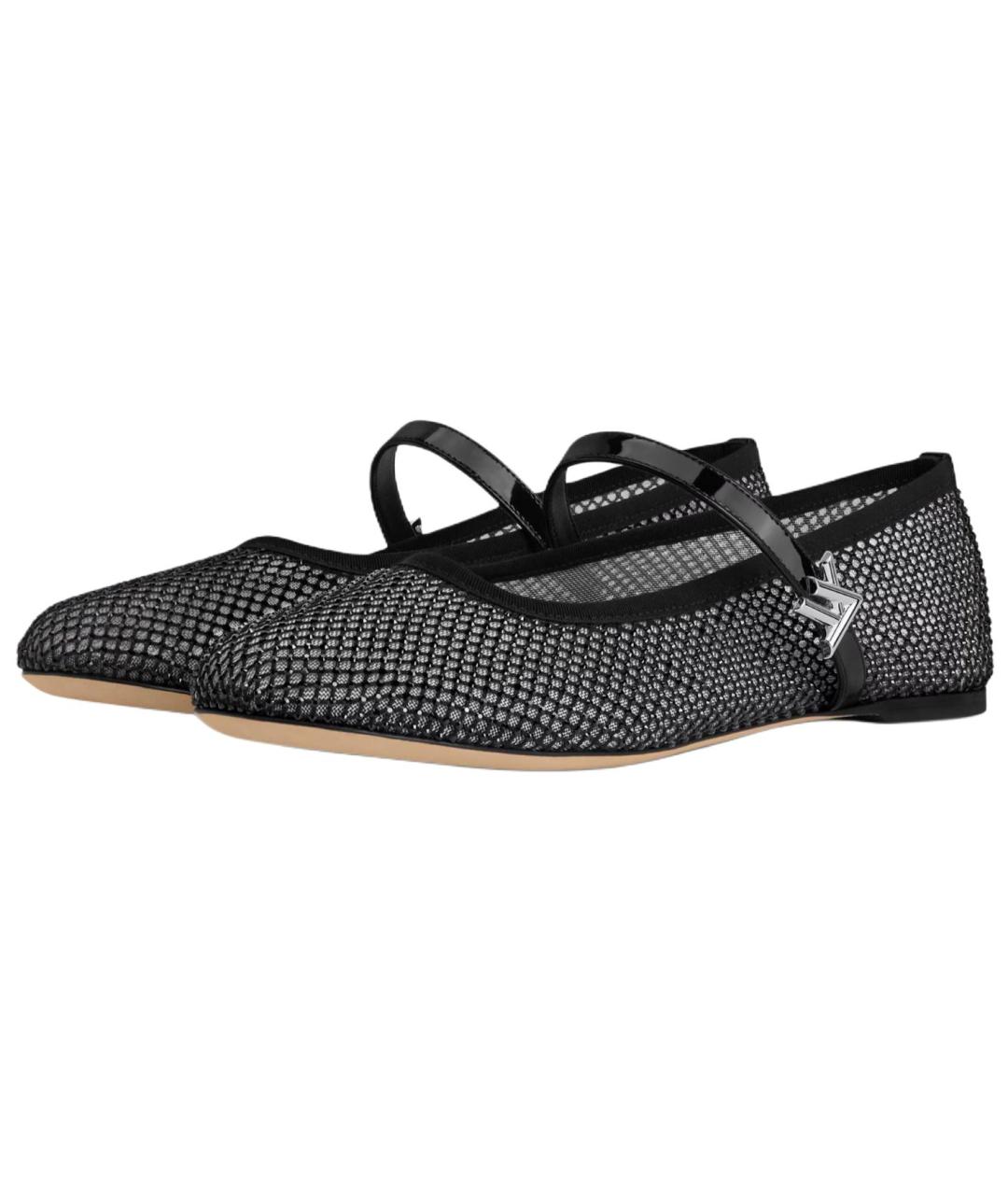 LOUIS VUITTON Черные балетки, фото 4