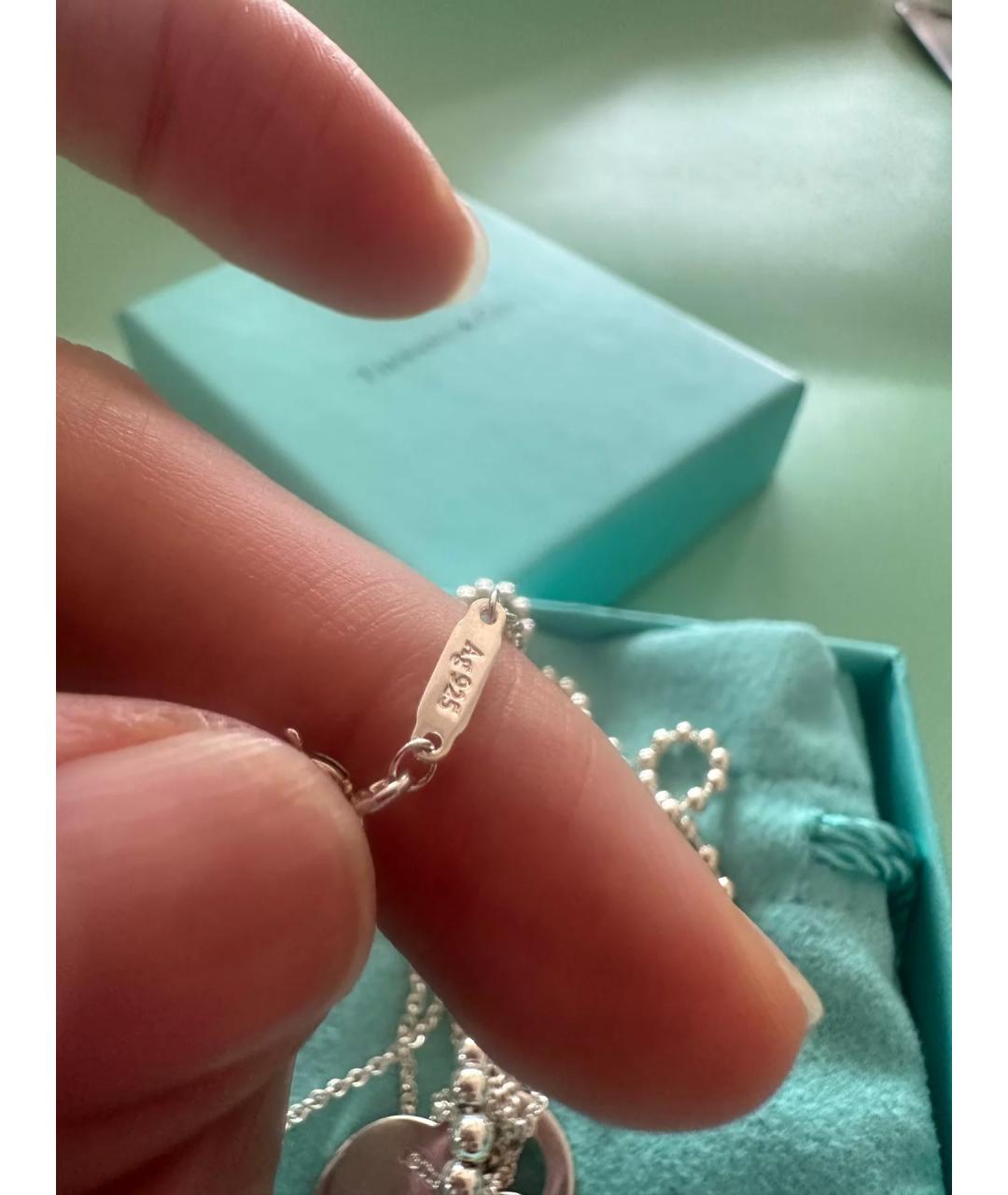TIFFANY&CO Серебряное серебряное колье, фото 7