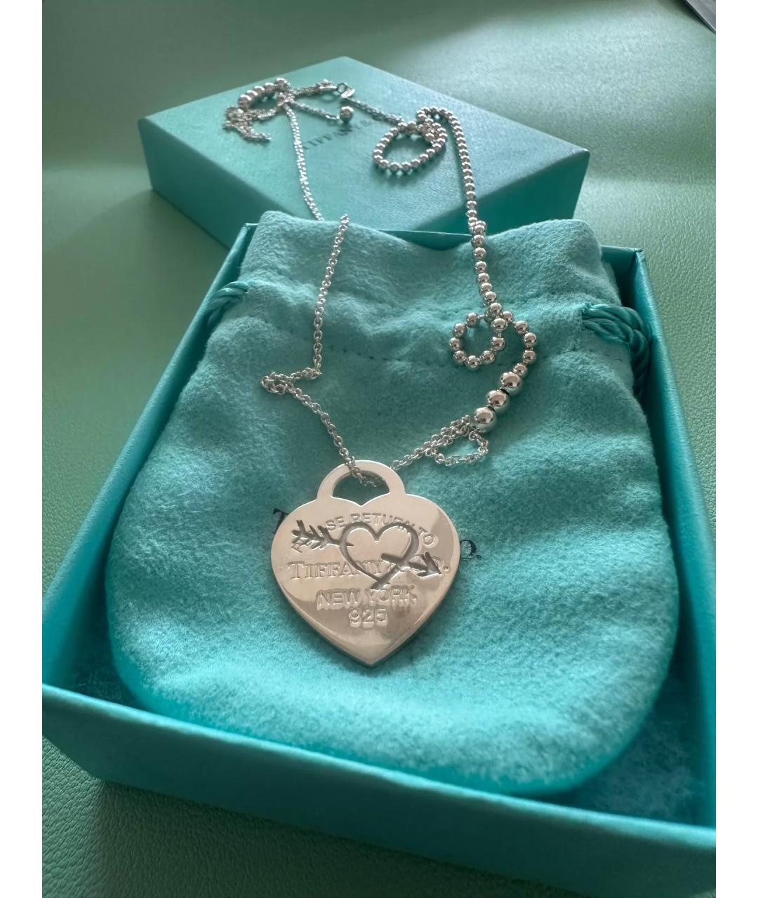 TIFFANY&CO Серебряное серебряное колье, фото 10