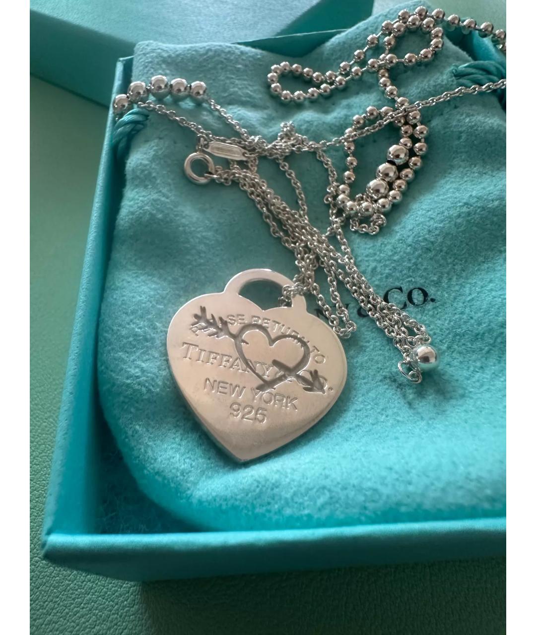 TIFFANY&CO Серебряное серебряное колье, фото 4
