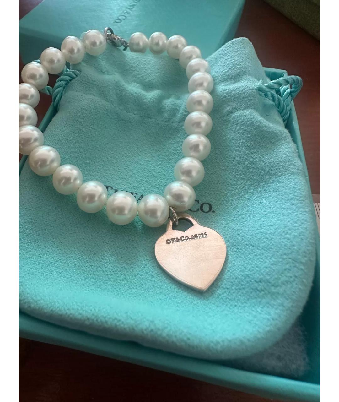 TIFFANY&CO Белый жемчужный браслет, фото 3