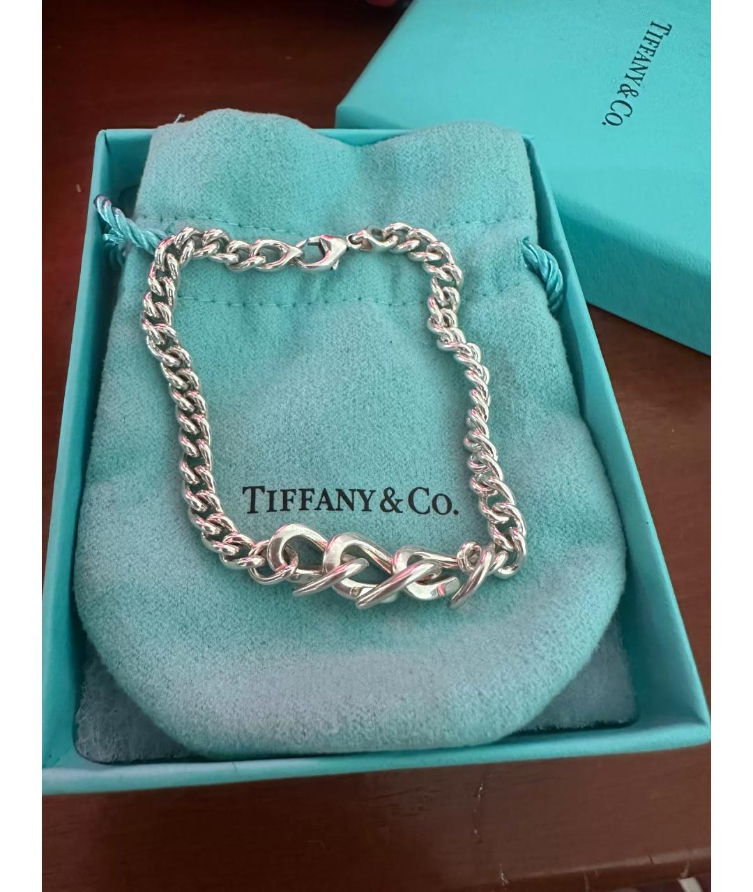 TIFFANY&CO Серебряный серебряный браслет, фото 7
